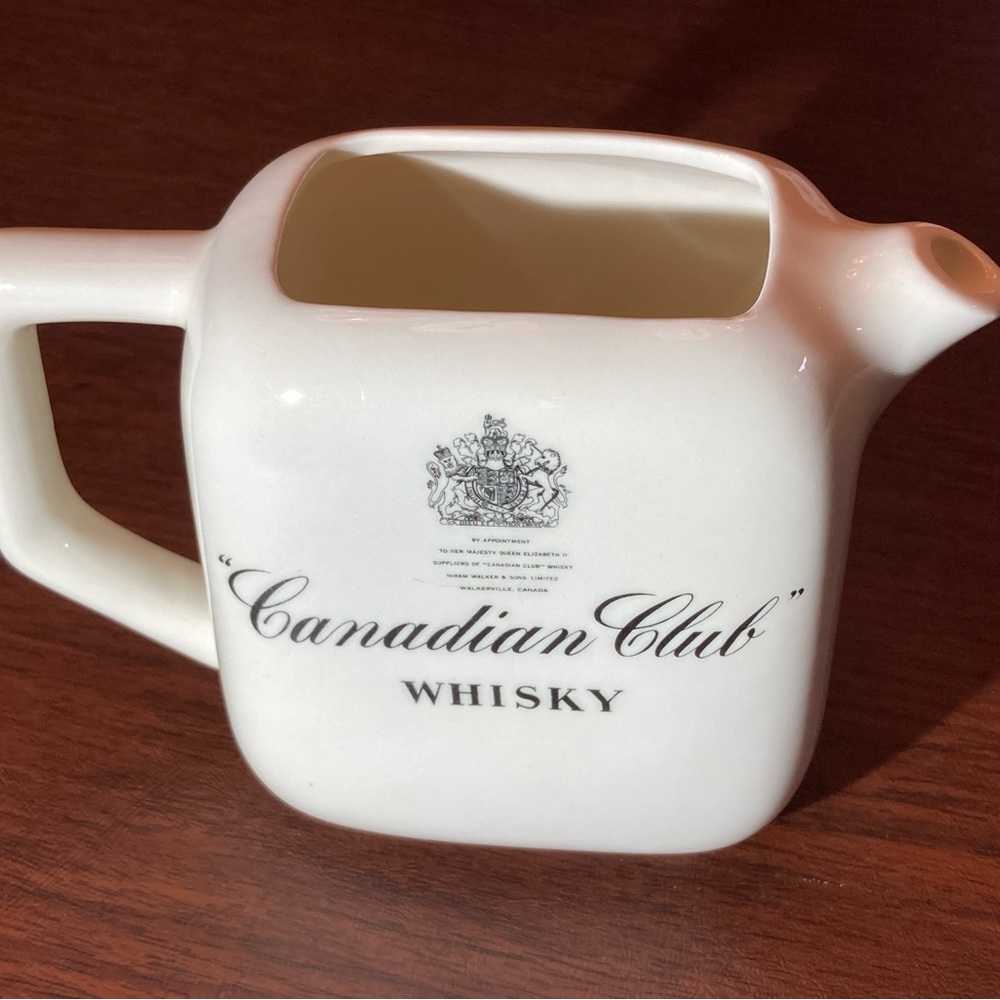 Canadian Club vintage ceramic water pitcher